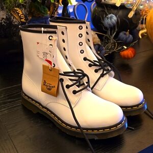 White Doc Marten boots brand new